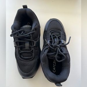 Black Capezio Girls Hip Hop Shoes - size 2 and a half